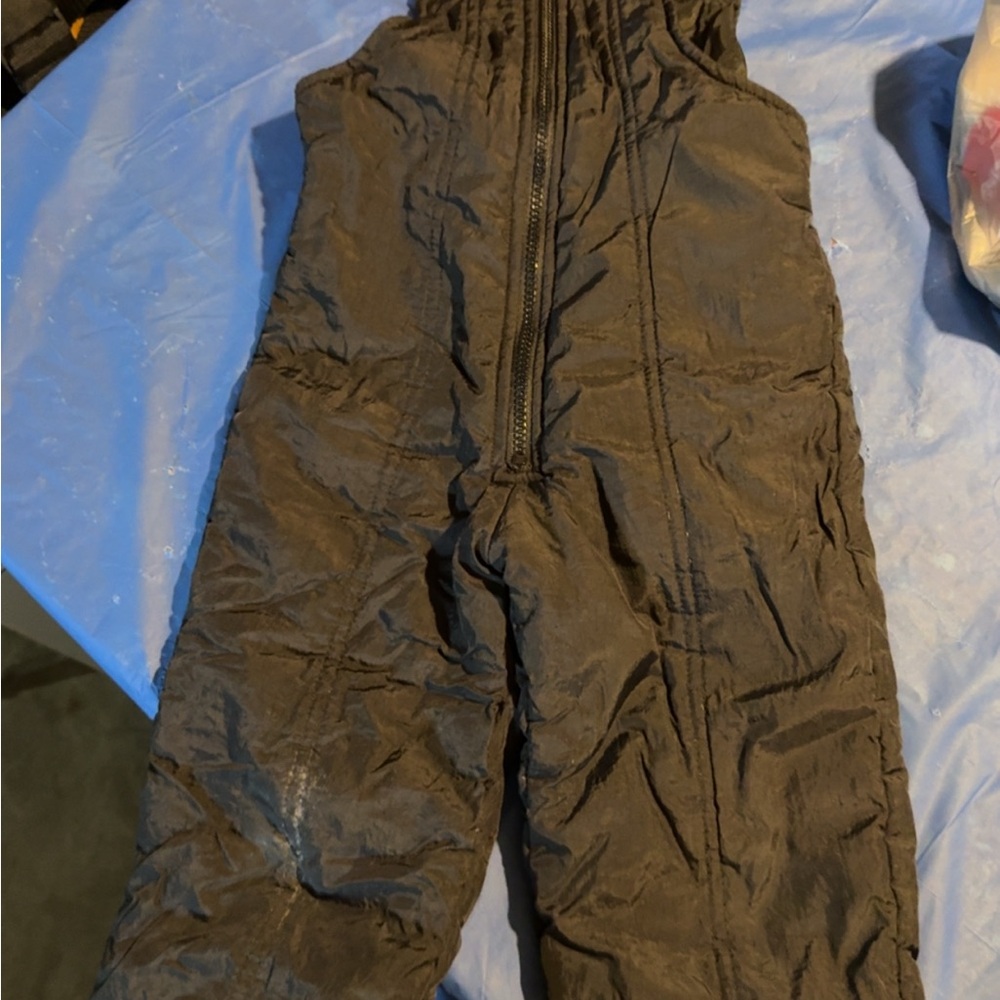 Black Snow Bib Overalls